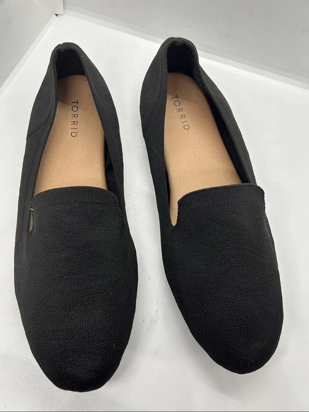 Torrid Womens Black Flats Minimalist Slip-On Shoes Size 12 WW